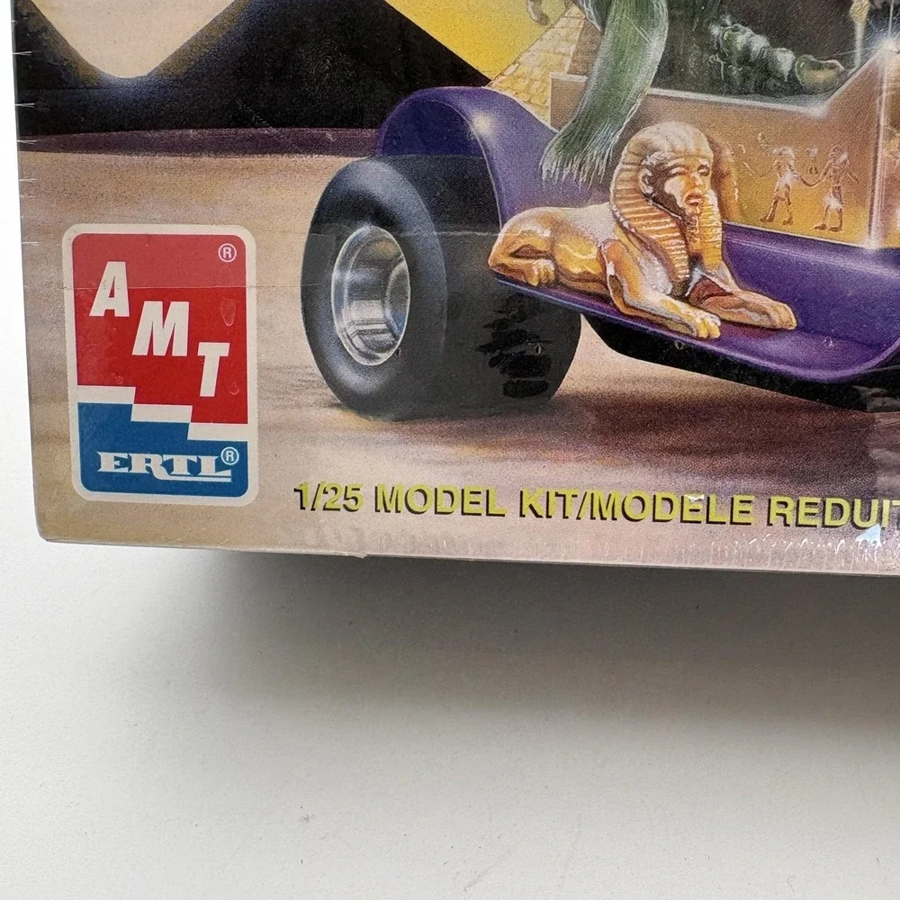 Vintage AMT Ertl Monster Rods Mummy Machine Purple 1/25 Car Model Kit Glow Dark